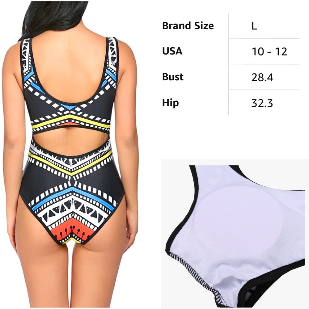 NEW w/o Tags Women’s Cut-Out Monokini Swimsuit - Picture 4 of 14
